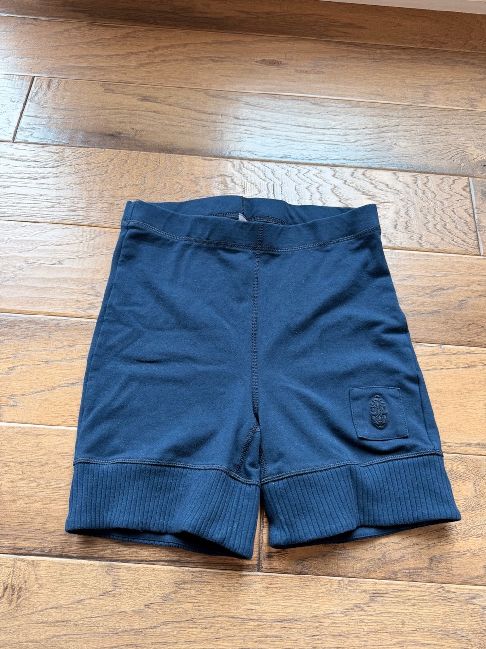 FP Movement by Free People Navy Bike Shorts with Ribbed Hem